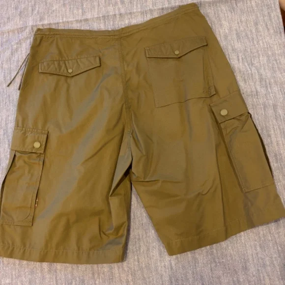 mens green maharishi cargo shorts